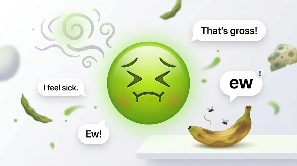 disgusted emoji
