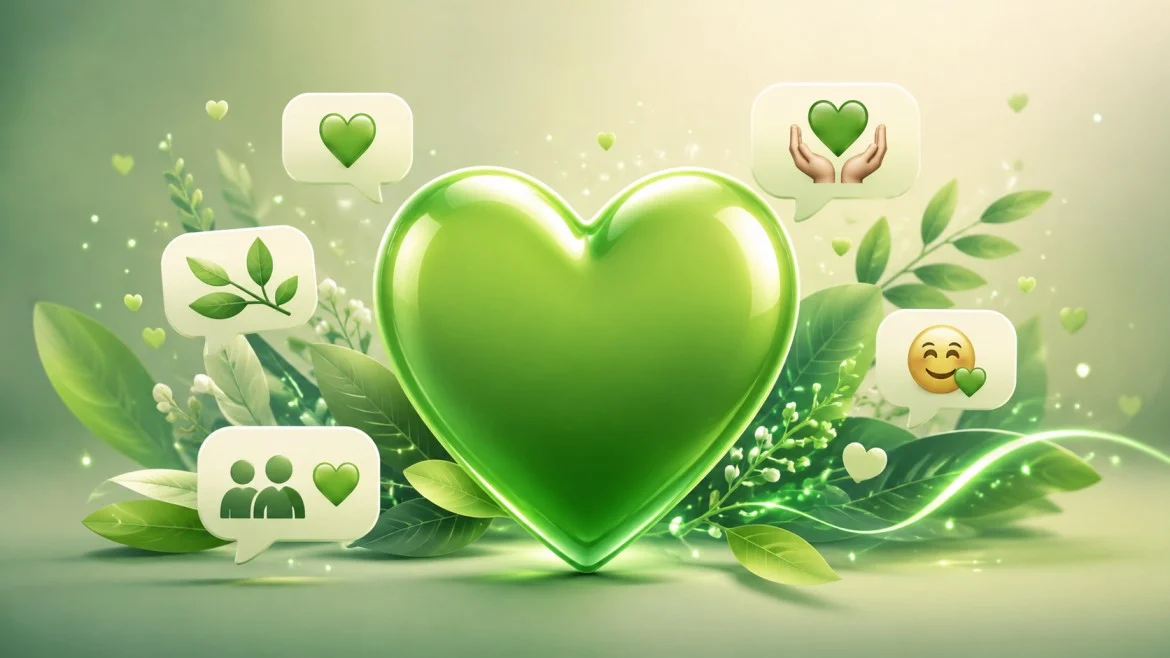 green heart emoji
