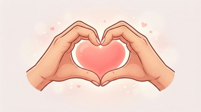 heart hands emoji