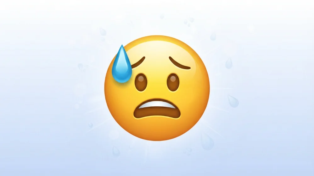 sweat emoji