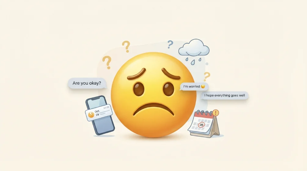 worried emoji