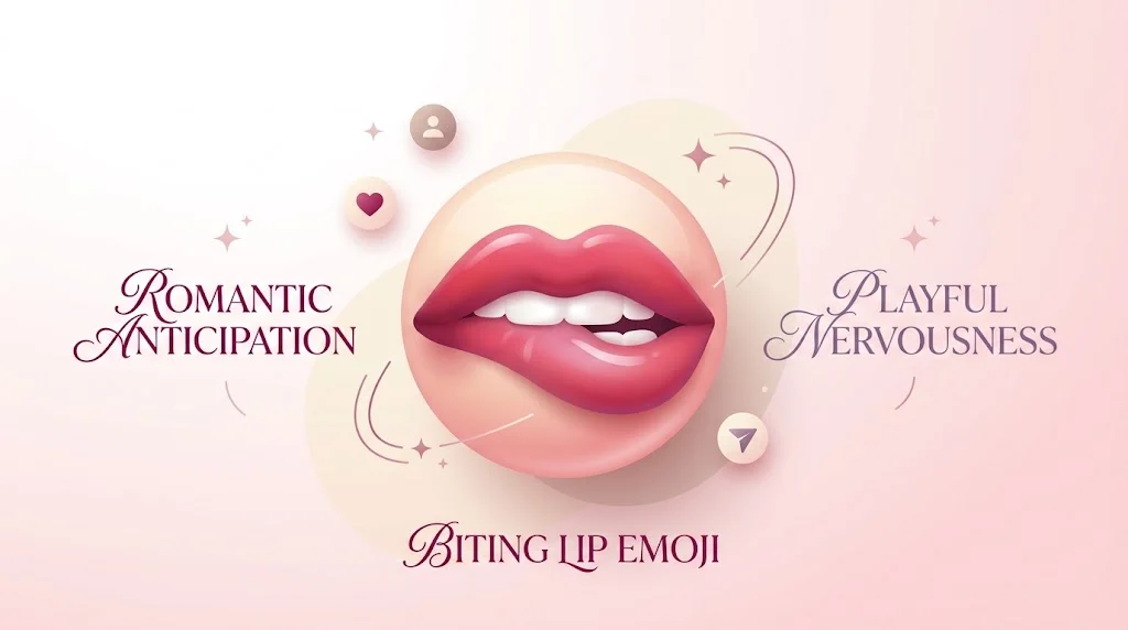 biting lip emoji