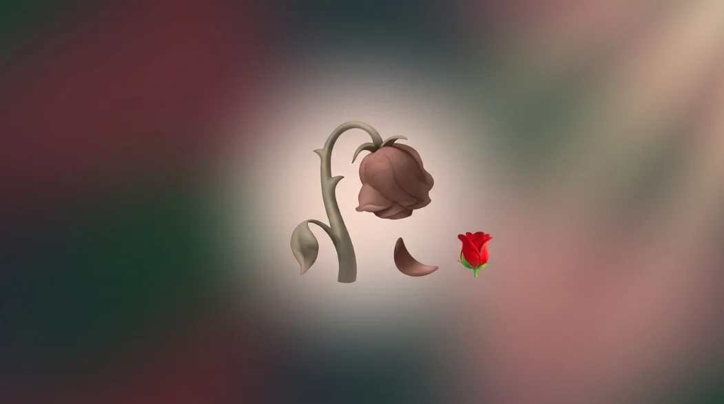 dead rose emoji