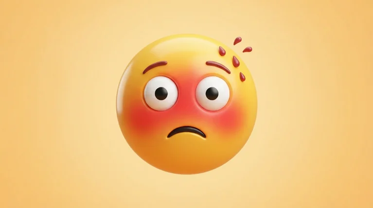 flushed emoji
