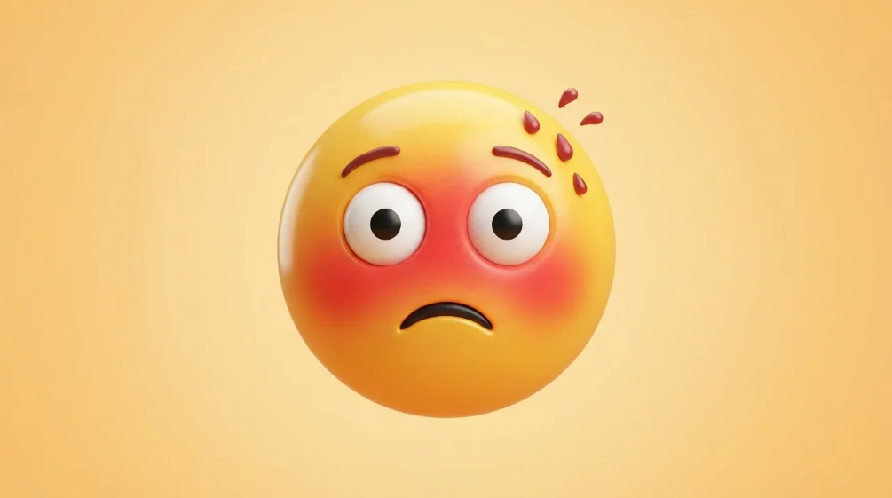 flushed emoji