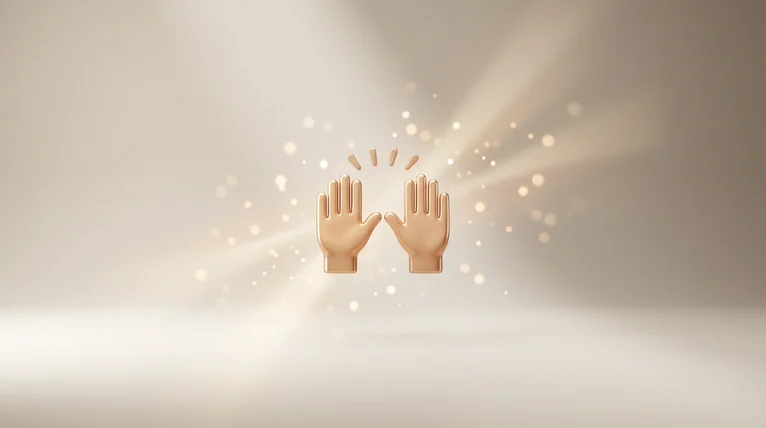 hands up emoji
