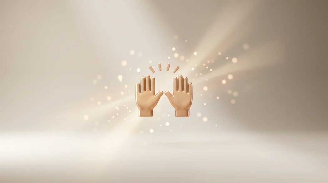 hands up emoji