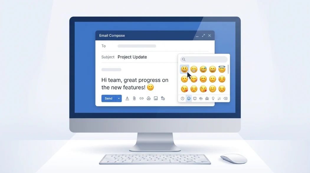 insert emoji in outlook