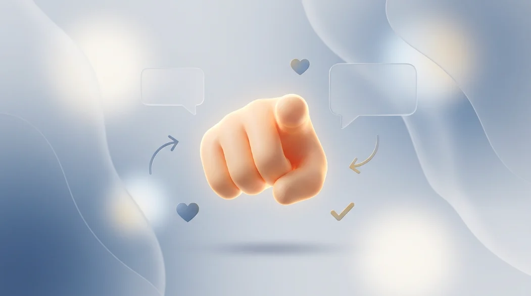 pointing emoji
