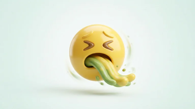 throw up emoji