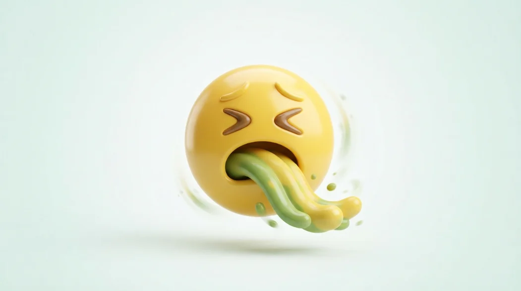 throw up emoji