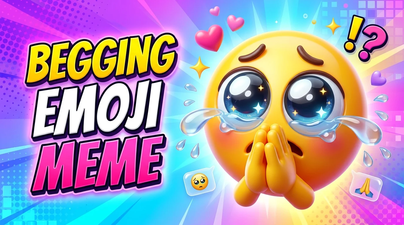 begging emoji meme