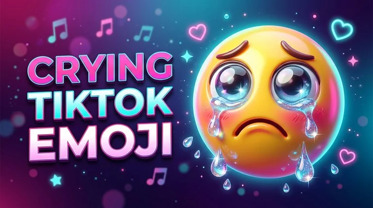 crying tiktok emoji