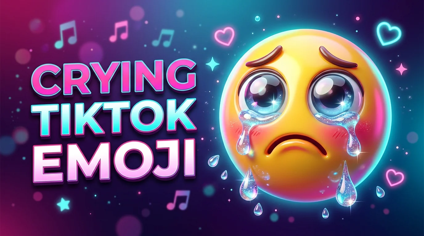 crying tiktok emoji