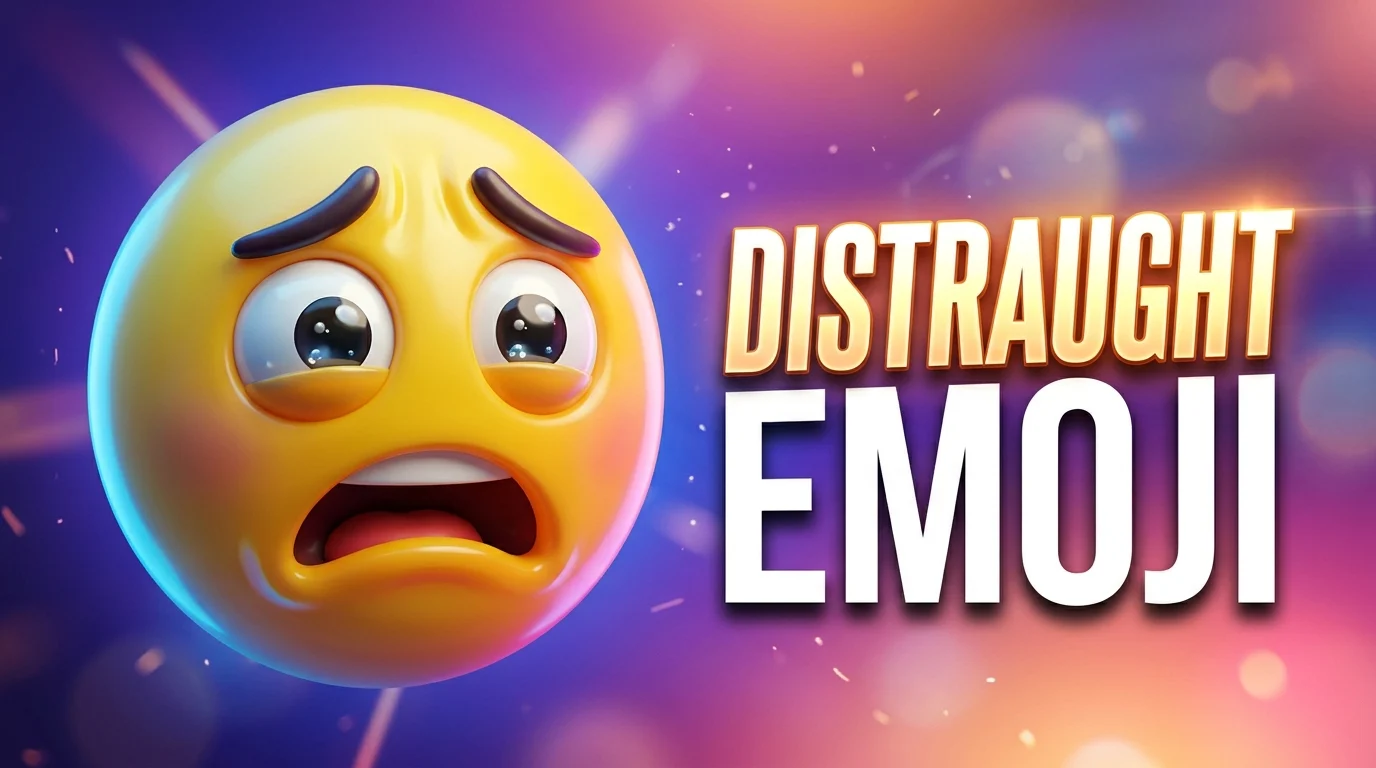 distraught emoji