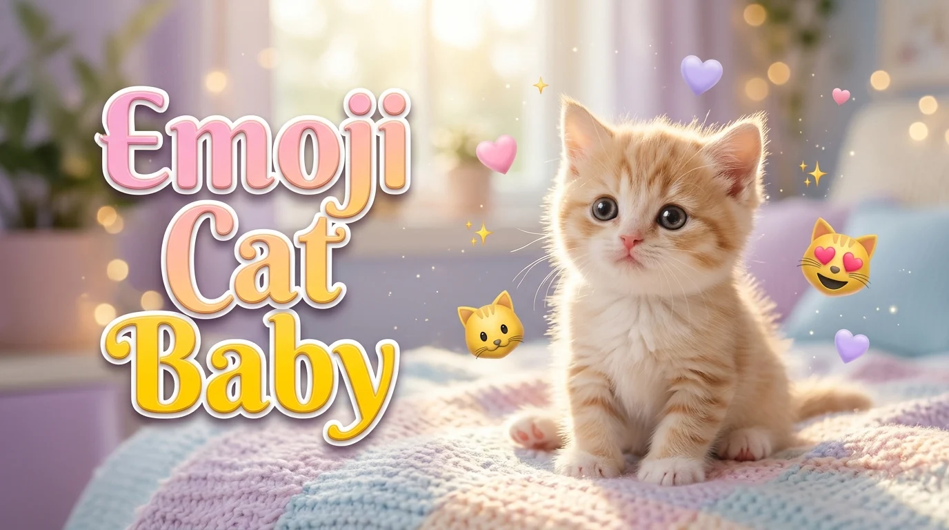 emoji cat baby