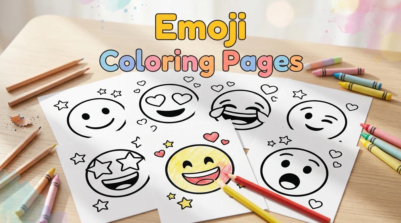emoji coloring pages