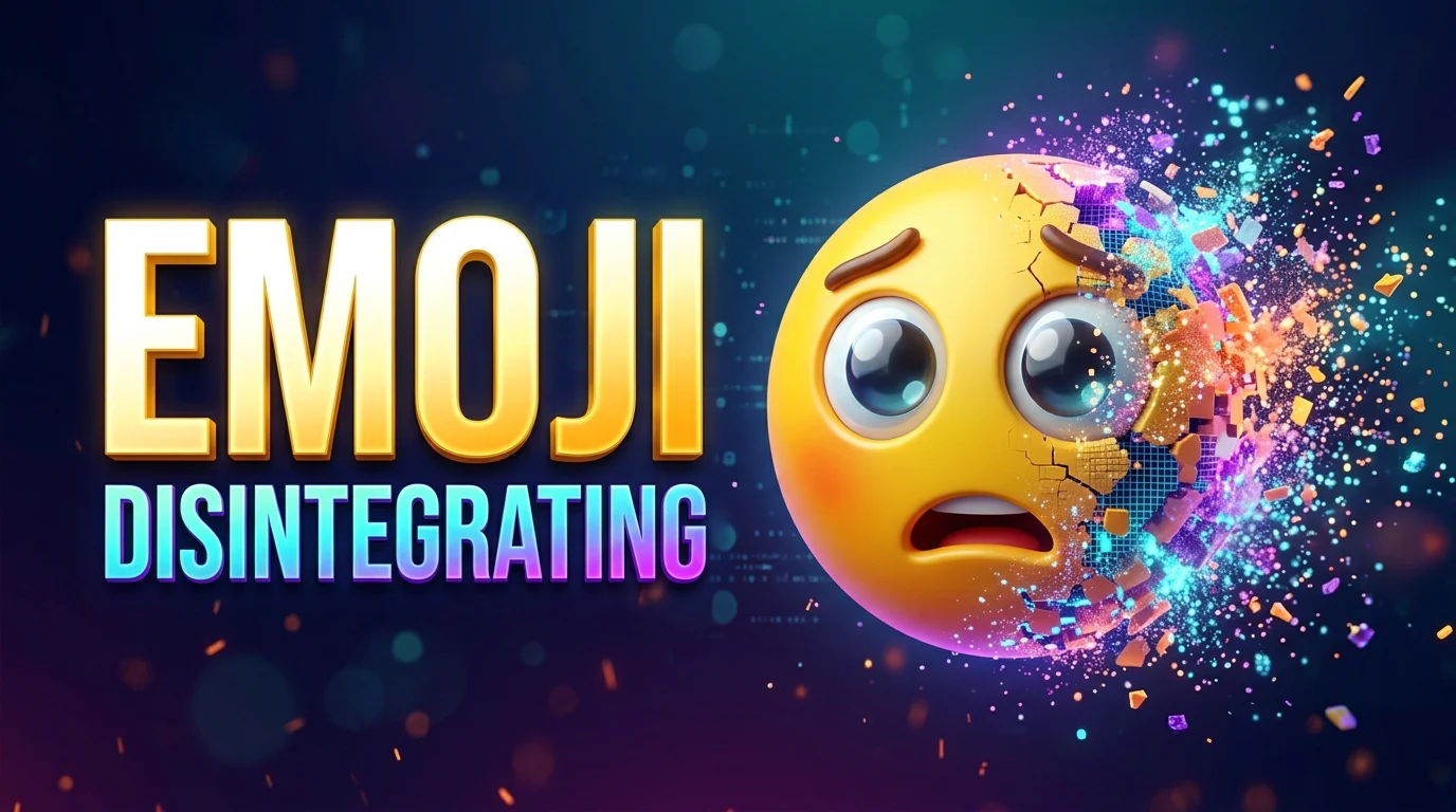 emoji disintegrating