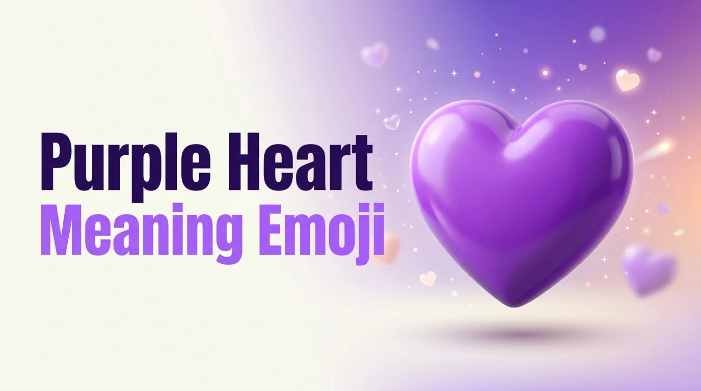 purple heart meaning emoji