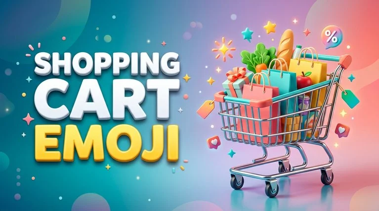 shopping cart emoji