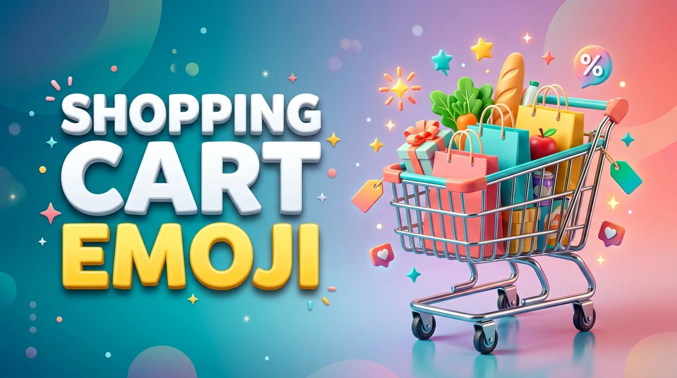 shopping cart emoji