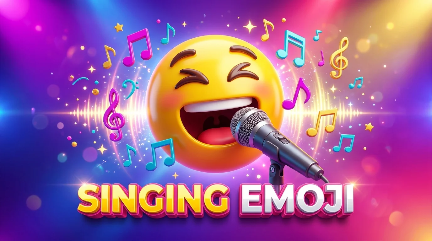 singing emoji