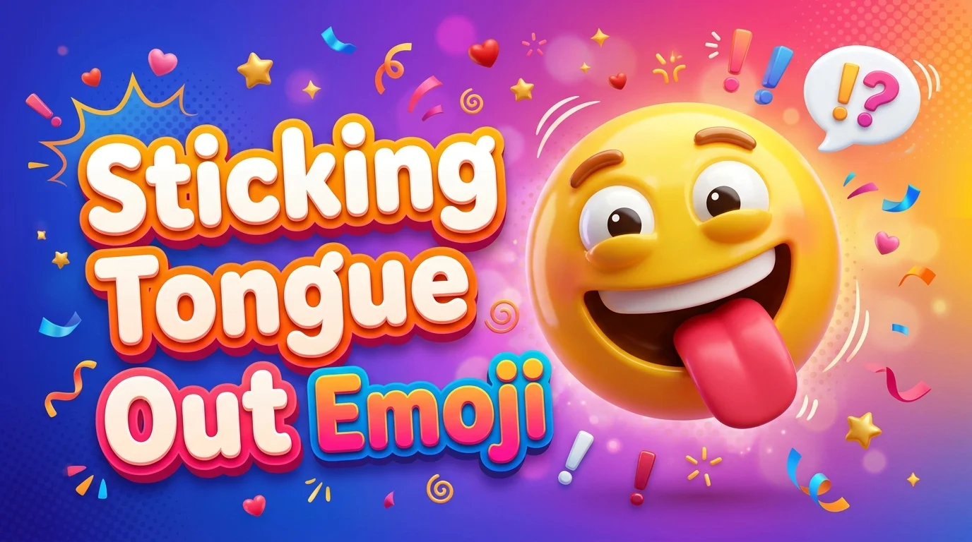 sticking tongue out emoji