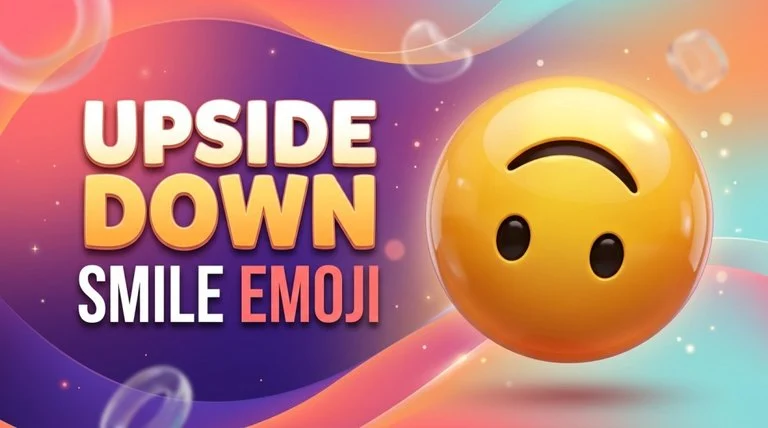 upside down smile emoji